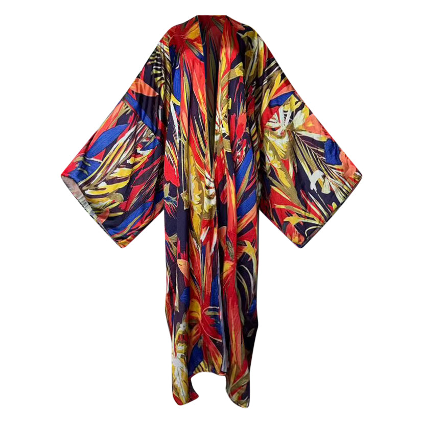 Sunset Canopy Silk Kimono