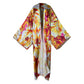 Sunset Peony Silk Kimono