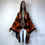 Tribal Chic Hooded Wool Short Kimono