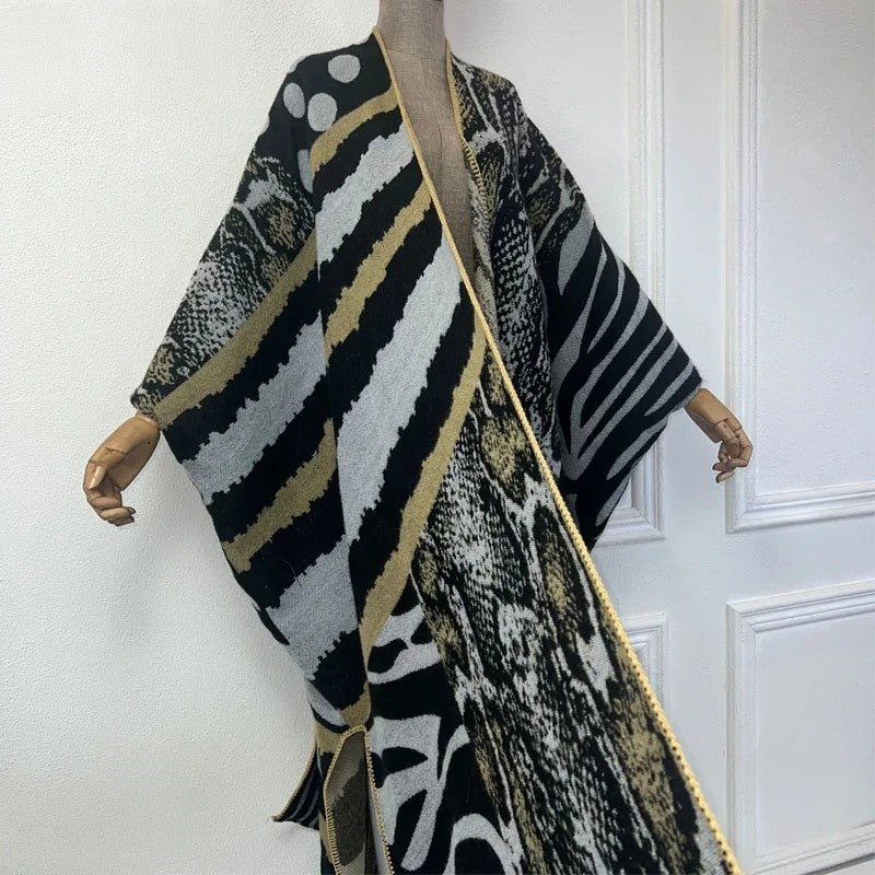 Robe Kimono Wild Elegance Wool Kimono (Gold)