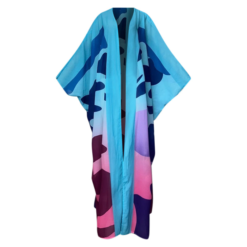 Painted Breeze Sheer Cover Up Kimono
