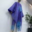 Tassel Fade Wool Kimono