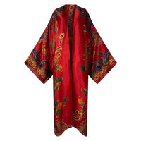 Robe Kimono Paisley Bloom Kimono (Red)