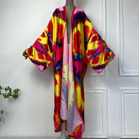 Tie-dye Swirl Kimono