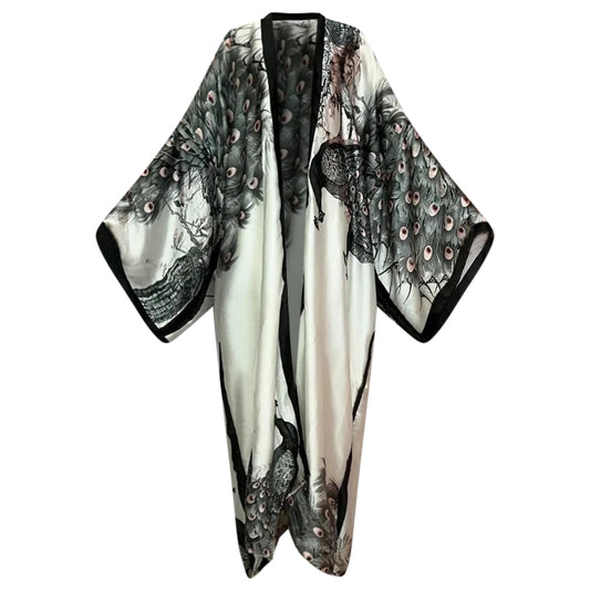 Robe Kimono Cock-Tail Kimono  (Black)