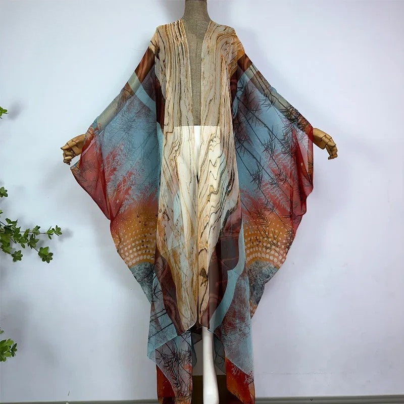 Dewy Dawn Sheer Cover Up Kimono