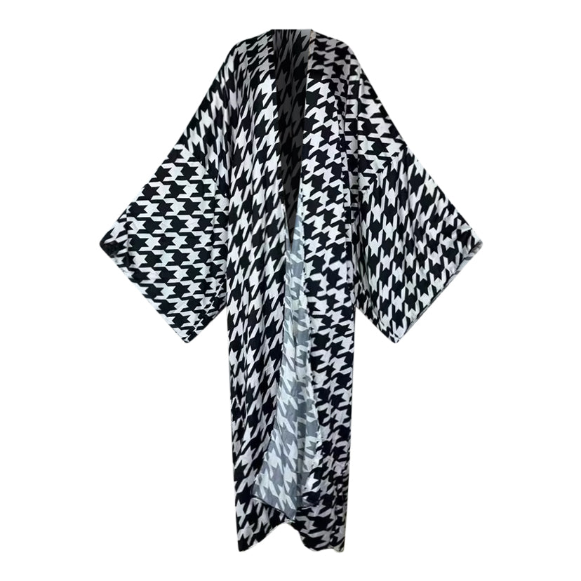 Timeless Houndstooth Kimono - Lashawn Janae