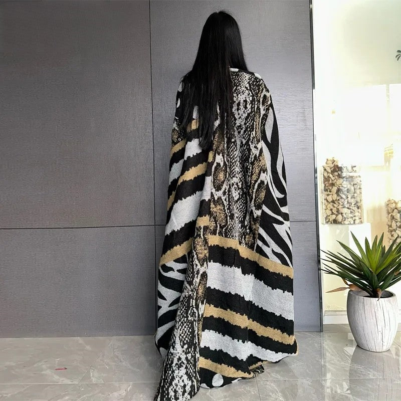 Robe Kimono Wild Elegance Wool Kimono (Gold)