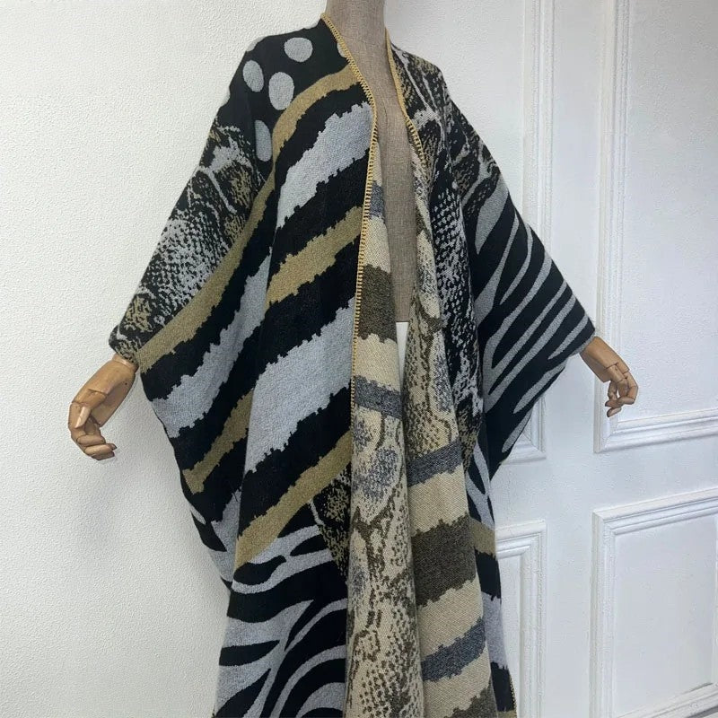 Robe Kimono Wild Elegance Wool Kimono (Gold)