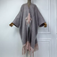 Tassel Fade Wool Kimono