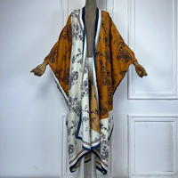 Painted Garden Kaftan Kimono