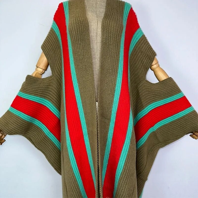 Cárdigan tipo kimono de sidra cálida