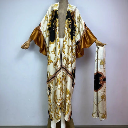 Graceful Goddess Bubble Sleeve Kimono