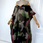 Camo Chic Wool Kaftan Dress