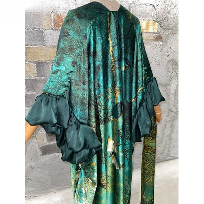 Kimono con mangas de burbuja Ethereal Elegance