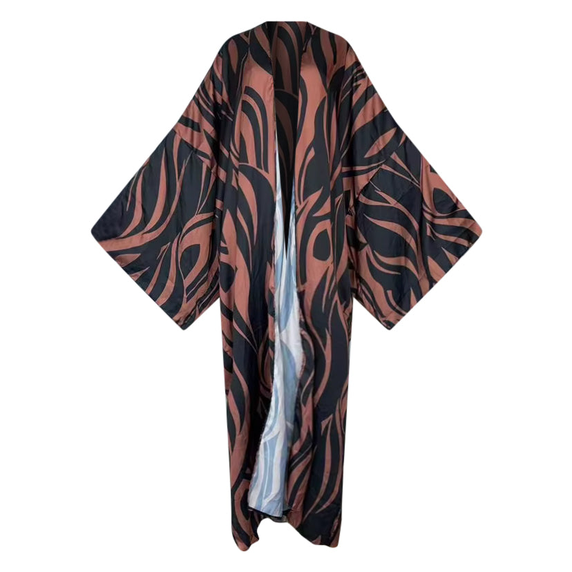 Mocha Rhythm Kimono - Lashawn Janae