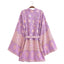 Lilac Harmony Short Kimono