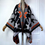 Tribal Chic Hooded Wool Short Kimono