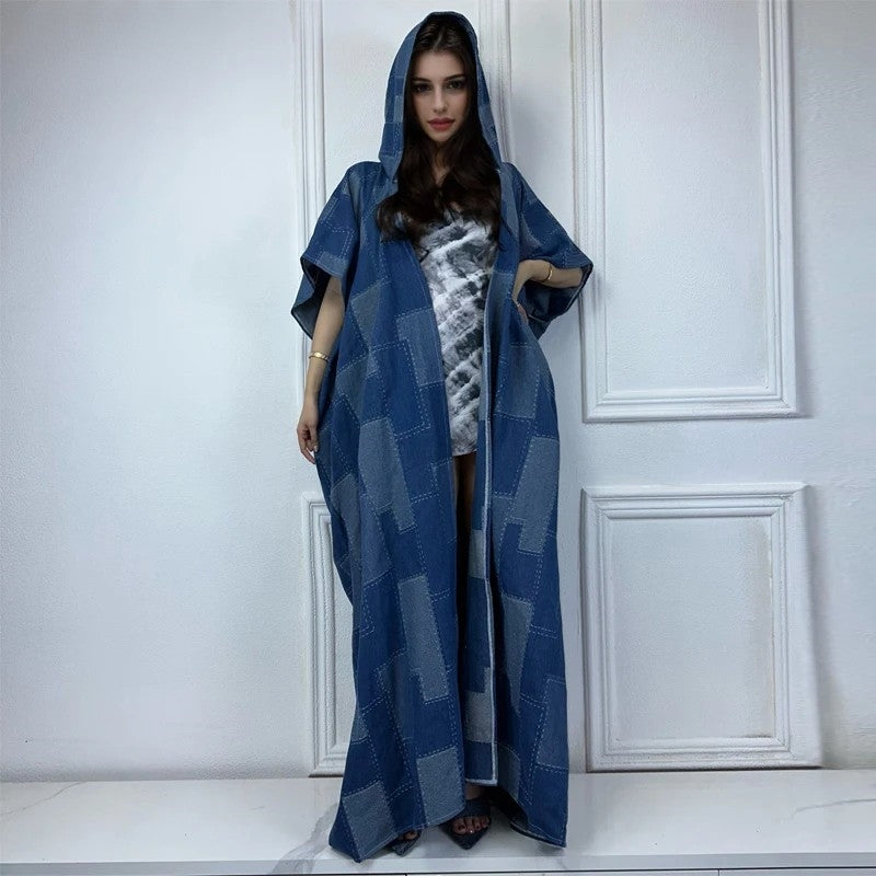 Midnight Mosaic Denim Kimono
