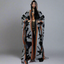 Tribal Chic Hooded Wool Kimono