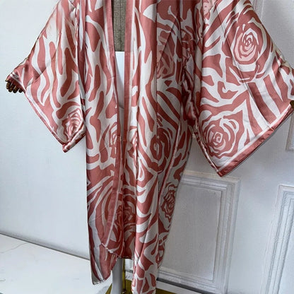 Zebra Bloom Kimono