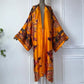 Robe Kimono Paisley Bloom Kimono (Orange)