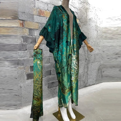 Ethereal Elegance Bubble Sleeve Kimono