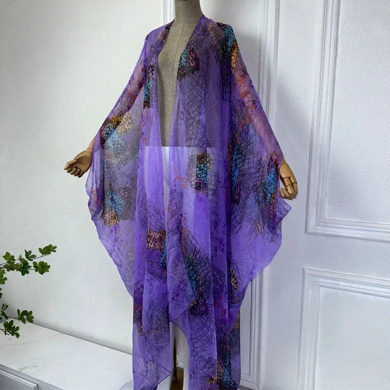 Blissful Breeze Sheer Cover Up Kimono