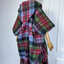 Holiday Plaid Hooded Wool Kimono