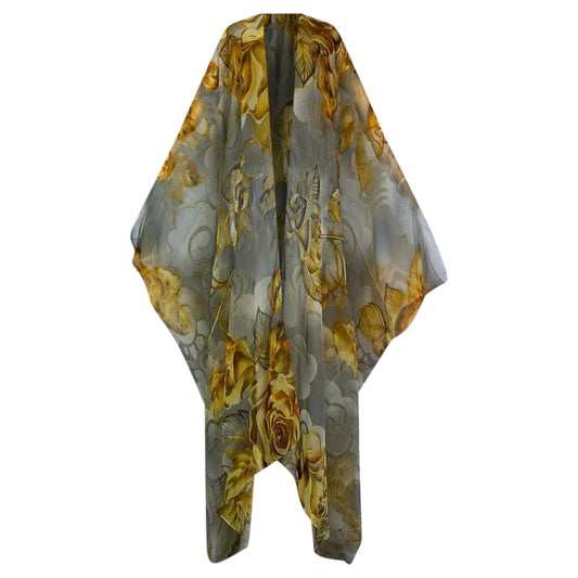 Golden Glow Sheer Cover Up Kimono