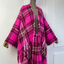 Jolly Plaid Wool Kimono