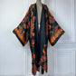 Robe Kimono Paisley Bloom Kimono (Black)