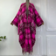 Jolly Plaid Wool Kimono