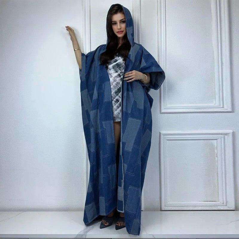 Midnight Mosaic Denim Kimono