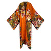 Robe Kimono Leopard Garden Kimono (Orange)