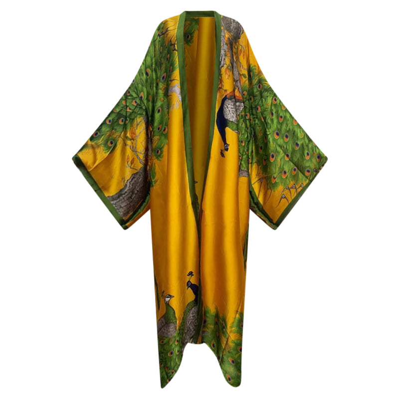 Robe Kimono Cock-Tail Kimono  (Yellow)