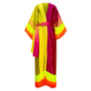 Robe Kimono Tropical Ombre Tasseled Kimono (Yellow Pink)
