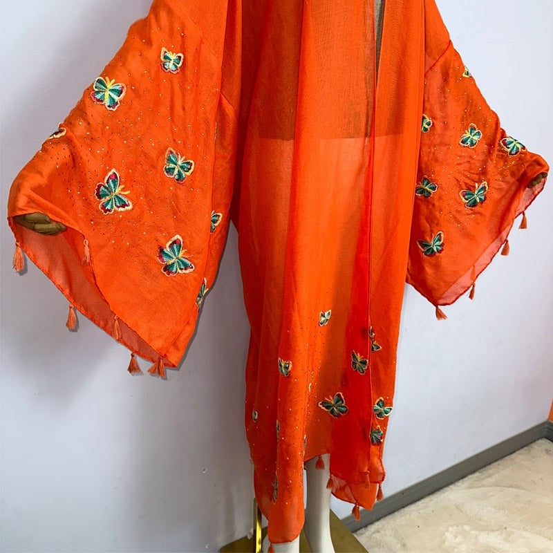 Kimono de mariposa de neón 