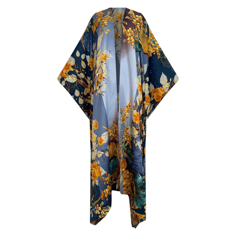Azulado Flower Kimono - Lashawn Janae