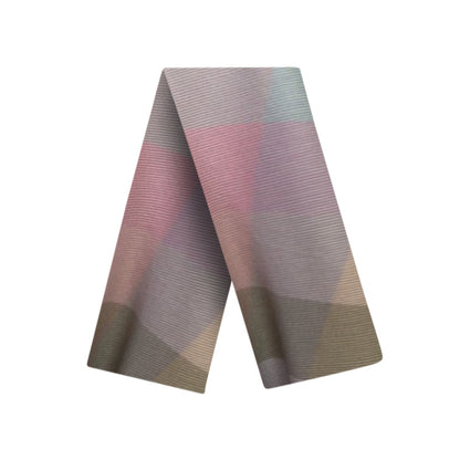 Boho Plaid Pleated Sash Belt