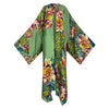 Robe Kimono Leopard Garden Kimono (Green)