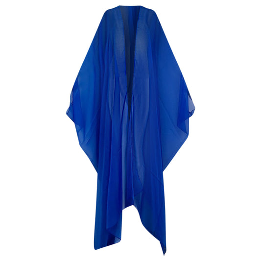 Robe Kimono Sheer Cover Up Kimono (Blue)