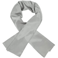 Grey Silk Sash Belt