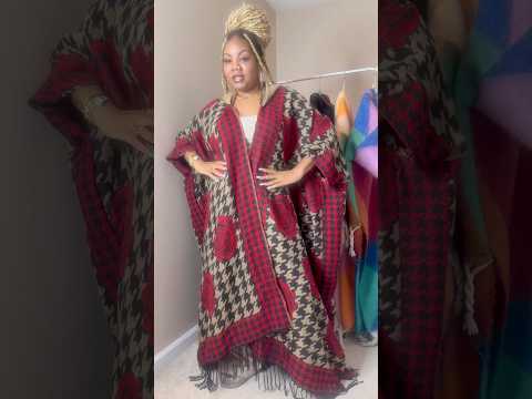 Midnight Rose Hooded Wool Kimono