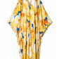 Honey Blossom Silk Kaftan Dress