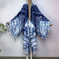 Denim Tie Die Fringed Kimono - Lashawn Janae