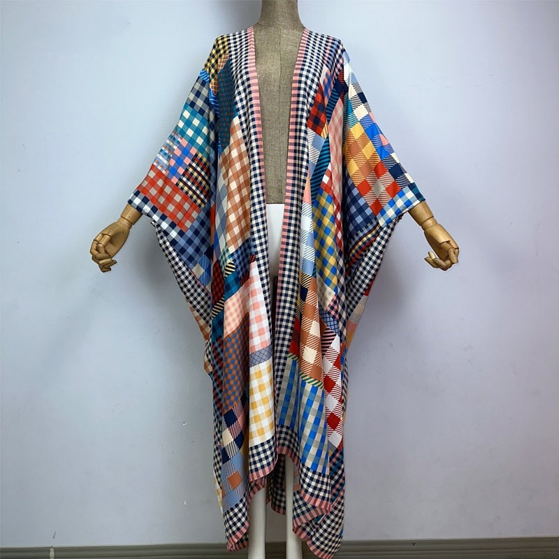 Plaid Paradise Kimono - Lashawn Janae